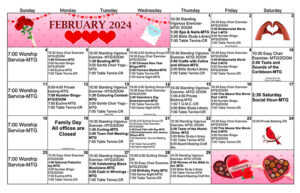 February 2024 LEC calendar